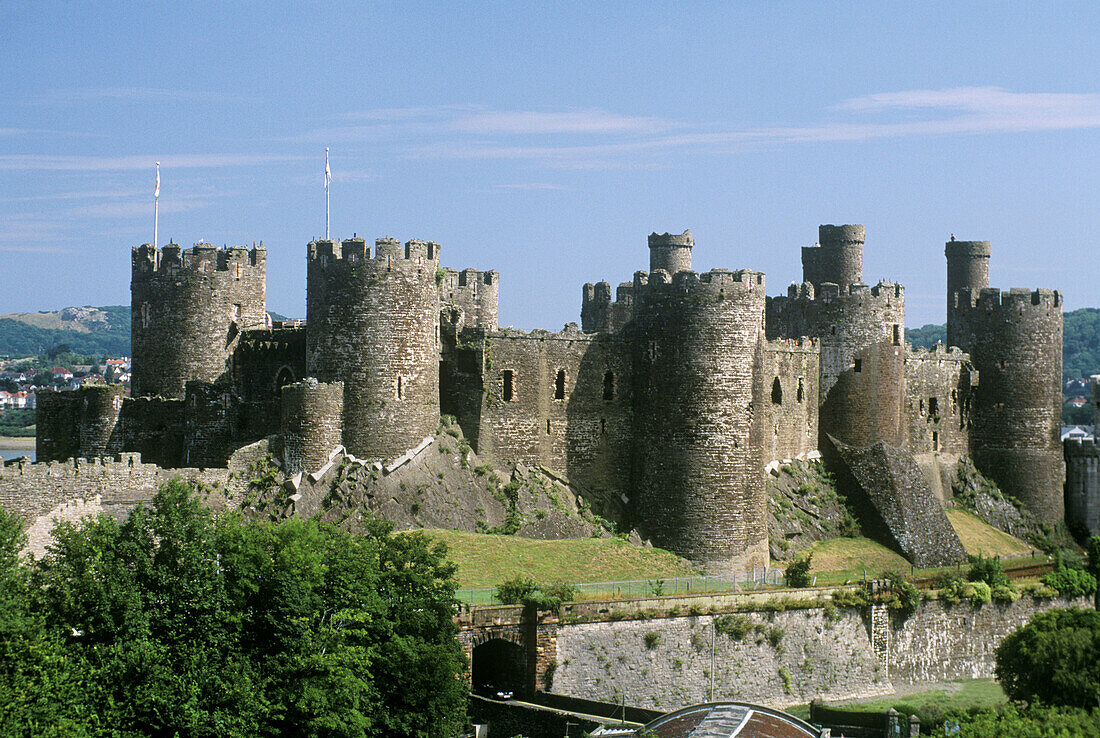 Conwy Castle (built 1283-1289). Wales, UK