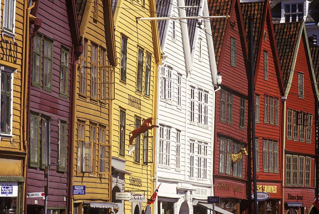 Bryggen buildings, Bergen. Norway