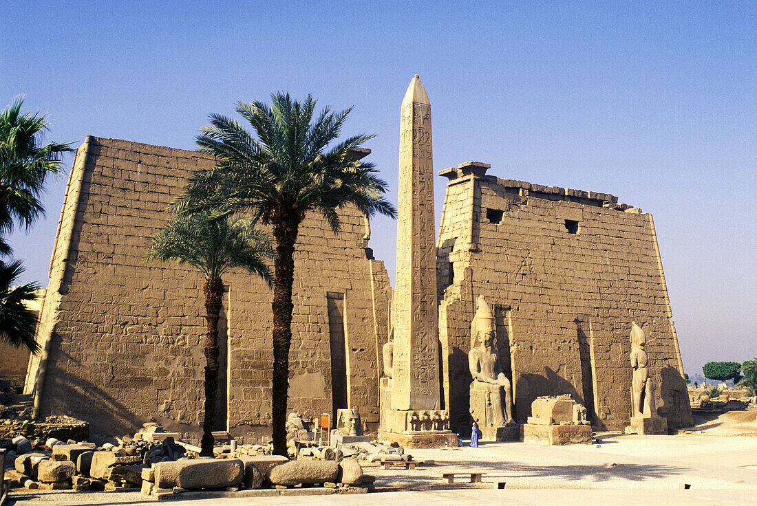 Entrance to the Temple of Luxor. Egypt