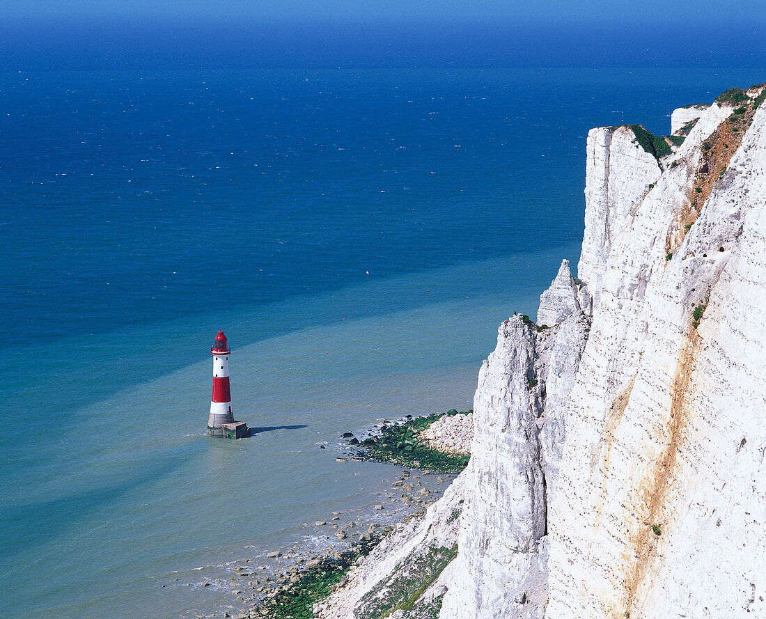 Beachy Head lighthouse. Sussex, England