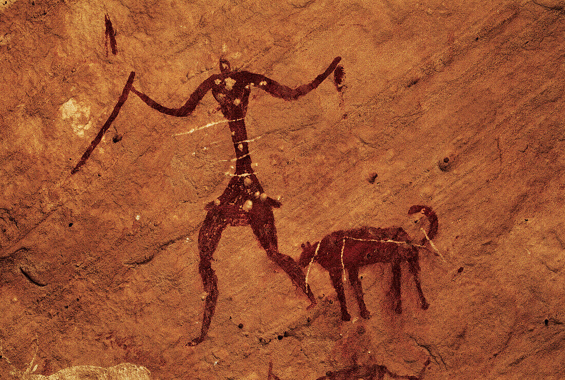 Cave paintings. Akakus Mountains. Lybia