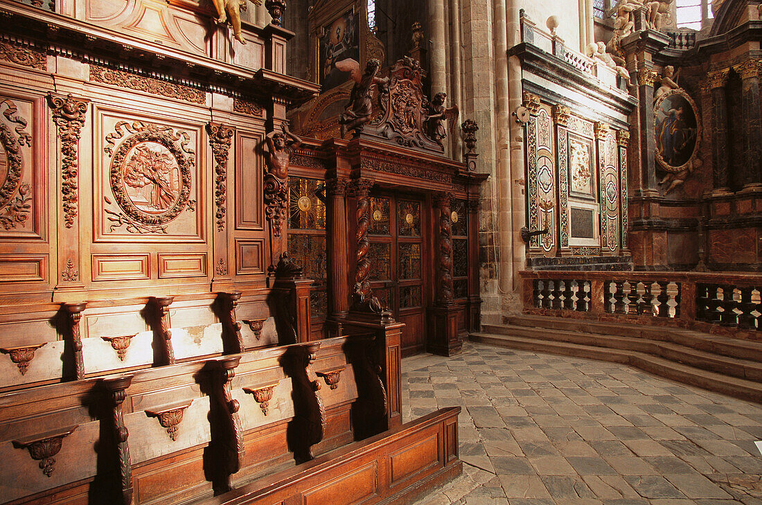 Choir of Saint-Maximin s basilica. Provence. France