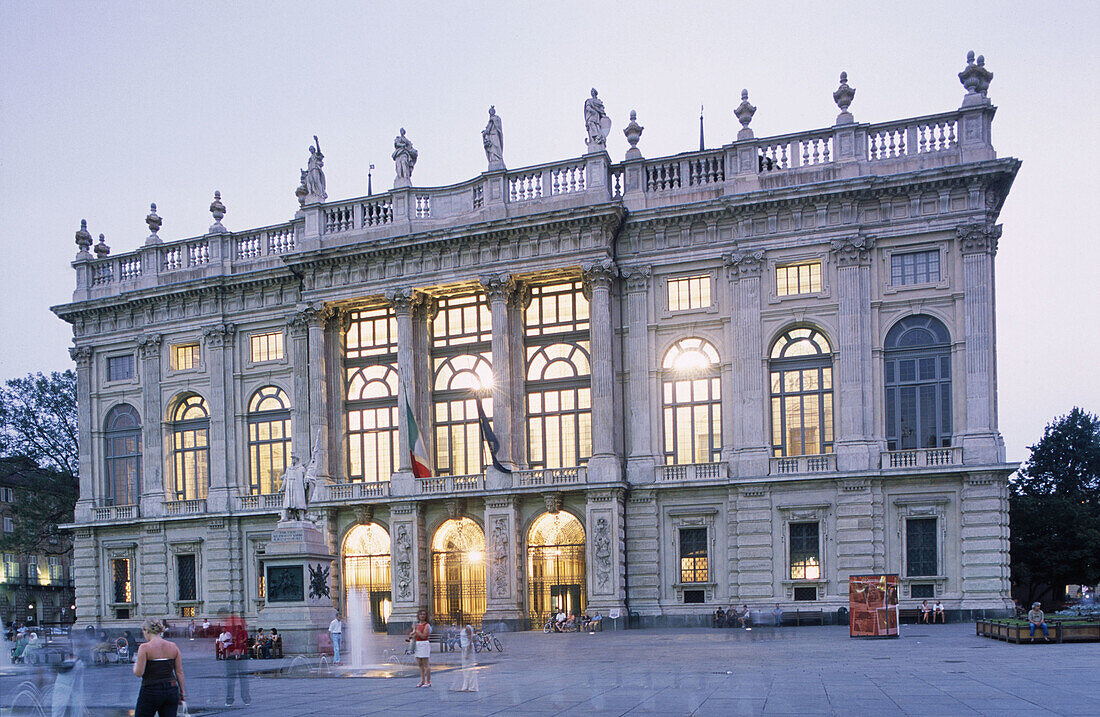 Palazzo Madama in Piazza Castello. Turin. Piedmont, Italy