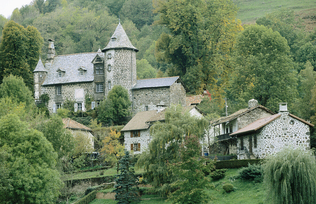 Château d Oyez in Saint Simon. Cantal, France