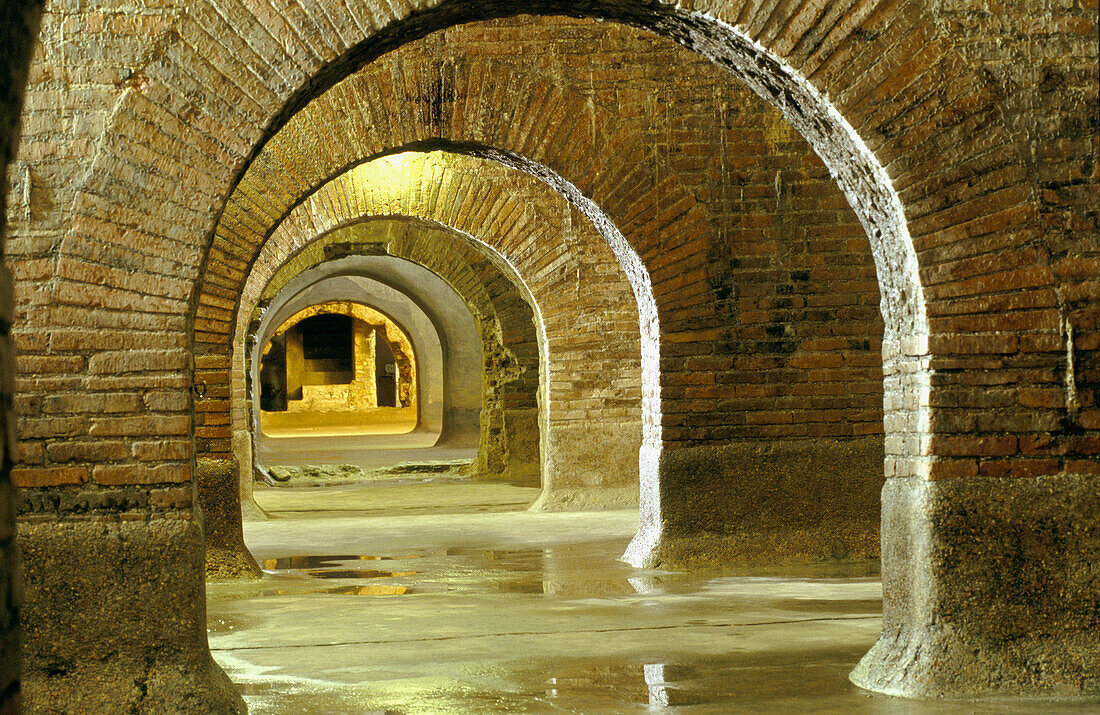 Roman Baths Ruins. Fermo. Marche. Italy