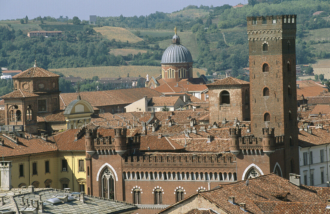 Overview. Asti. Piedmont. Italy