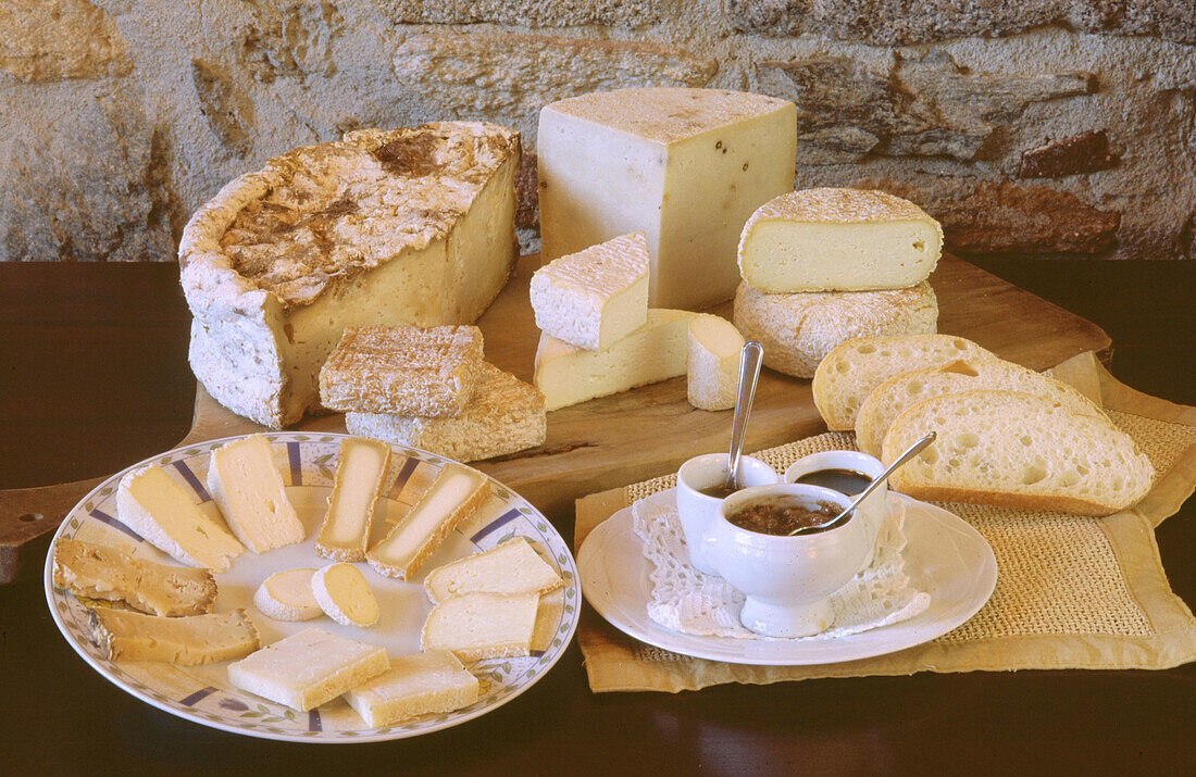 Goat cheese at Ca d Andrei farm. Sagliano Micca. Piedmont, Italy