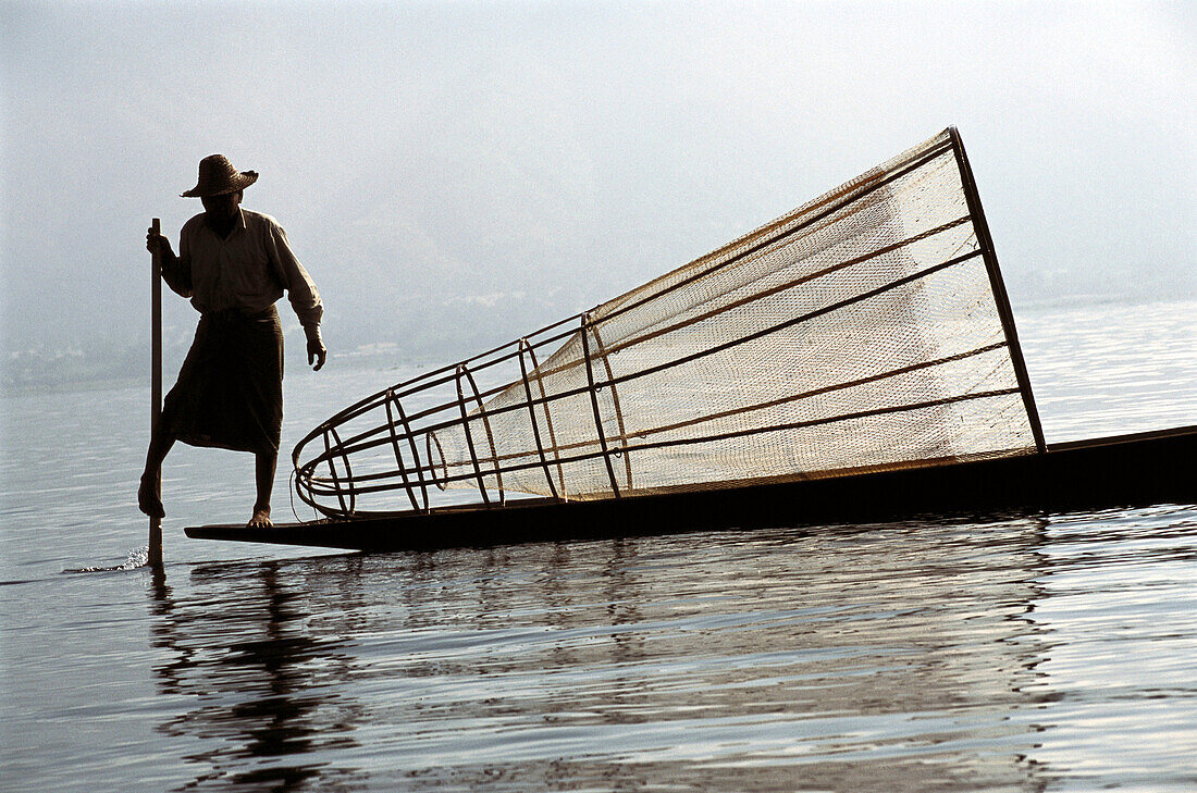 Fishermen. Near Inle Lake. Myanmar.