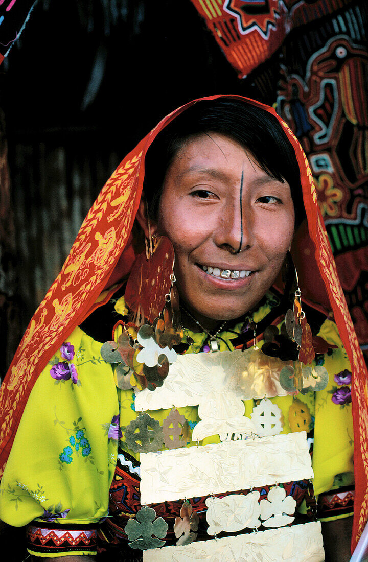 Kuna Indian woman. Panama.