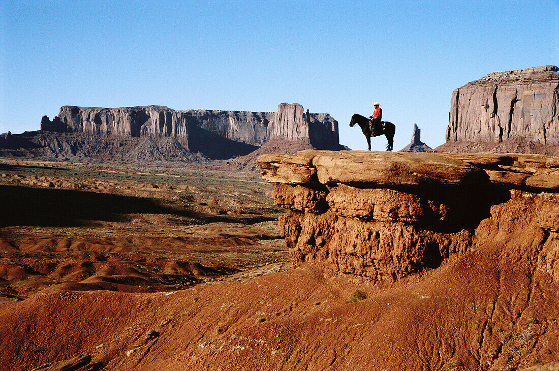 Horse of Raider. John Ford s Point. Monument Valley. Arizona. USA.
