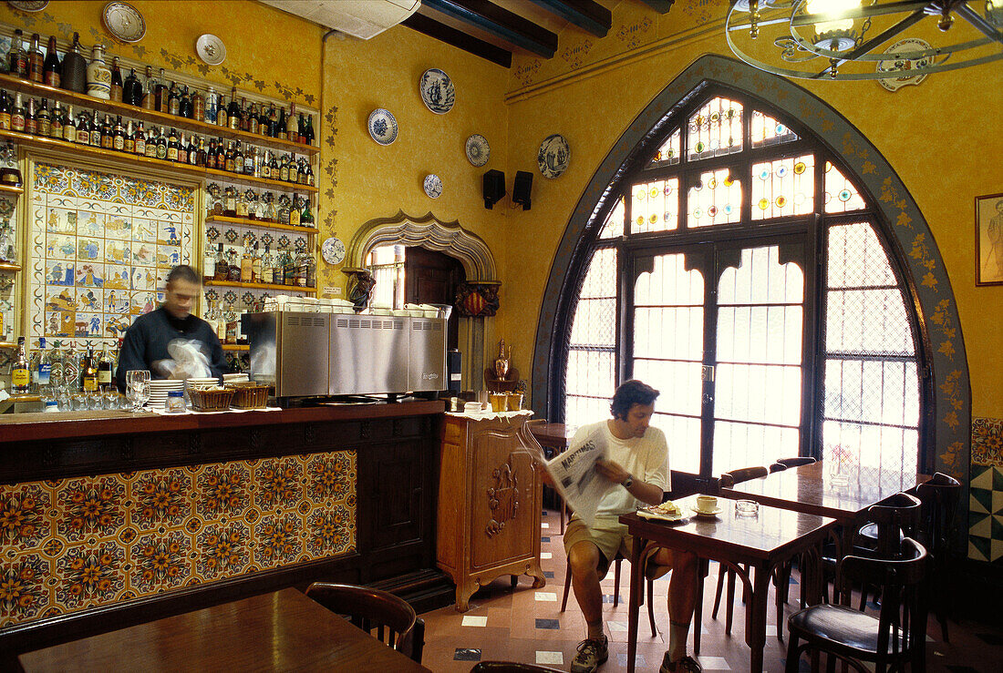 Els Quatre Gats , bar and restaurant. Barcelona. Spain