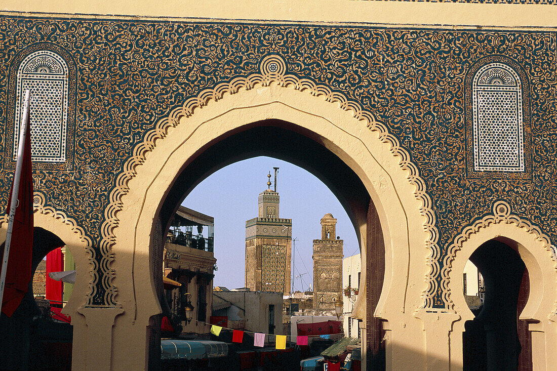 Bab Bou Jeloud. Imperial city. North Fes. Morocco.