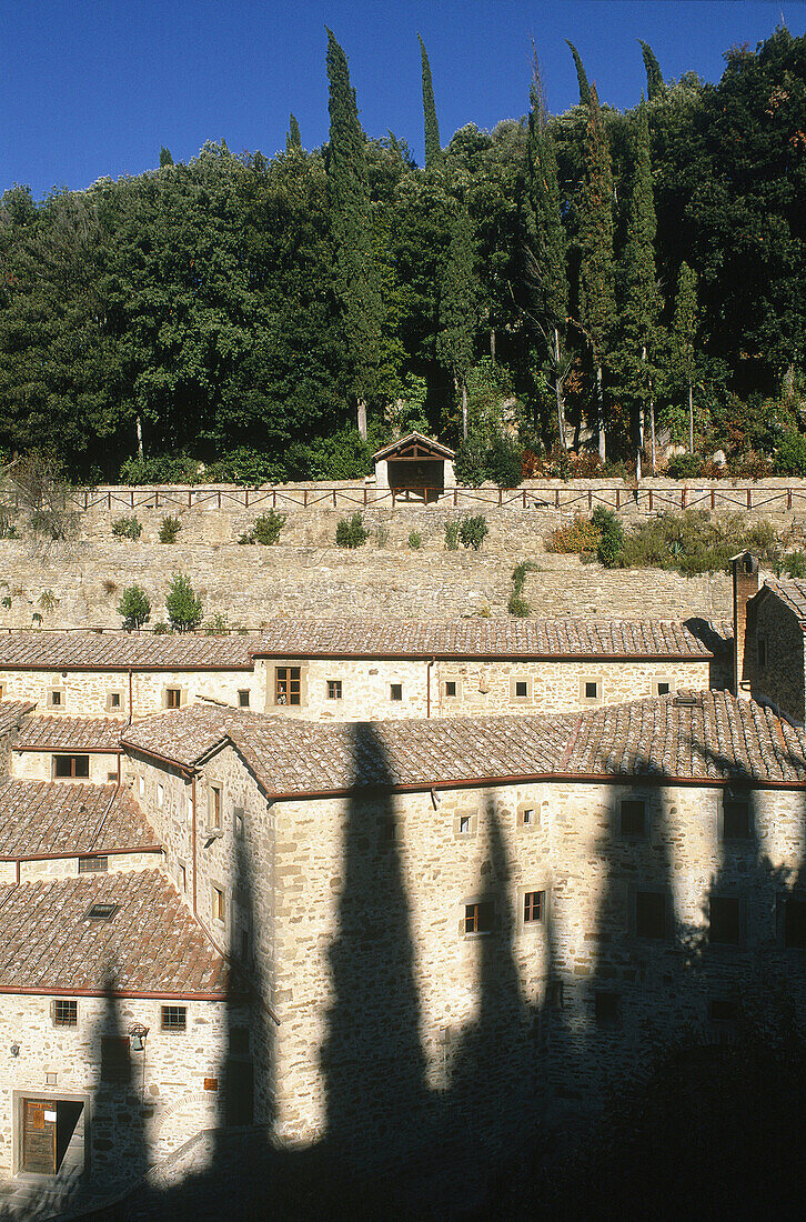 Convent delle Celle. Cortone. Near Arezzo. Val di Chianti. Tuscany. Italy.