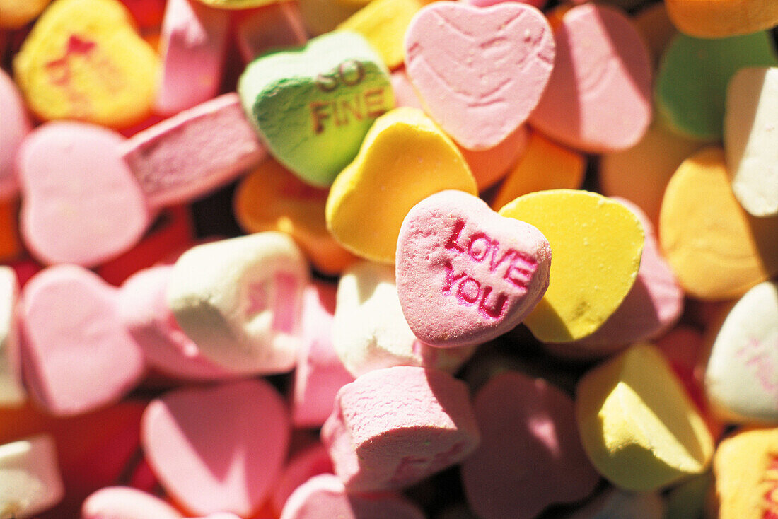 Valentine candy hearts