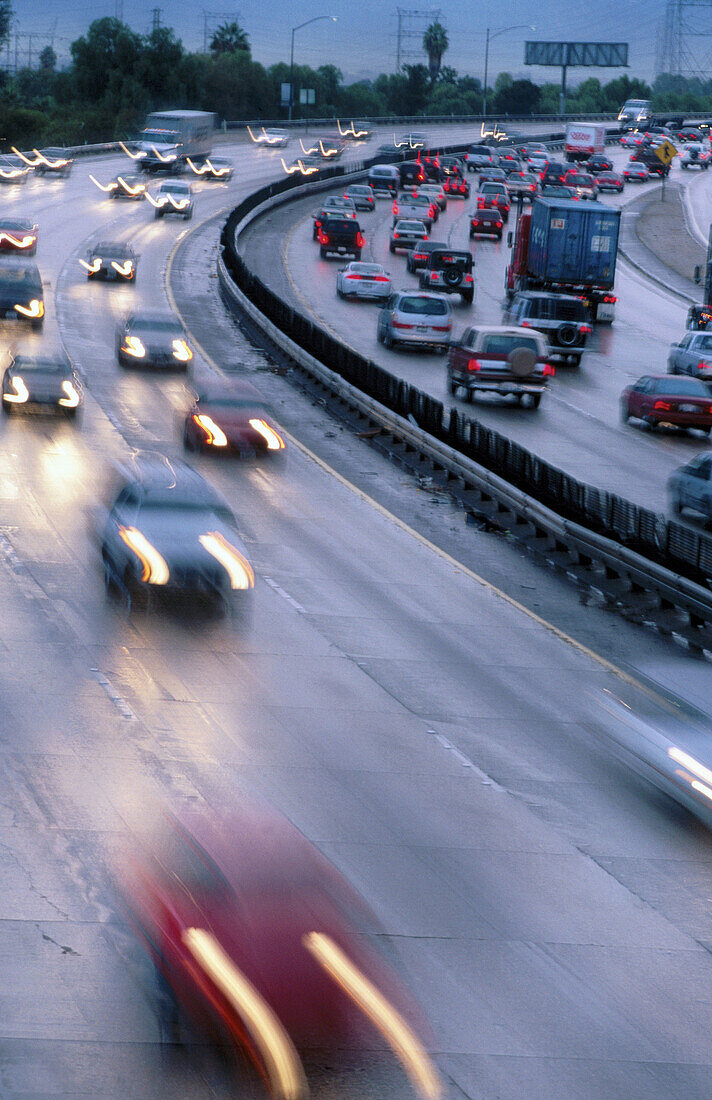 Freeway traffic. California. USA