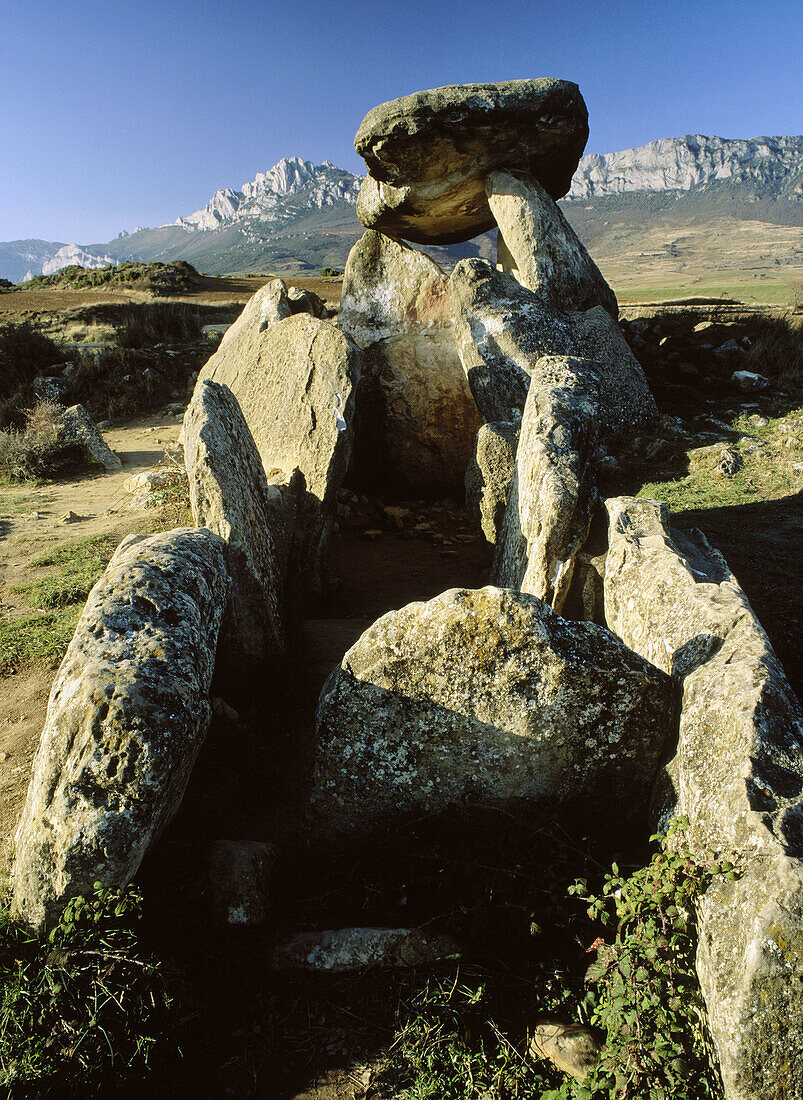 Chabola de la Hechicera Dolmen. Elvillar. Alava province. Basque Country. Spain