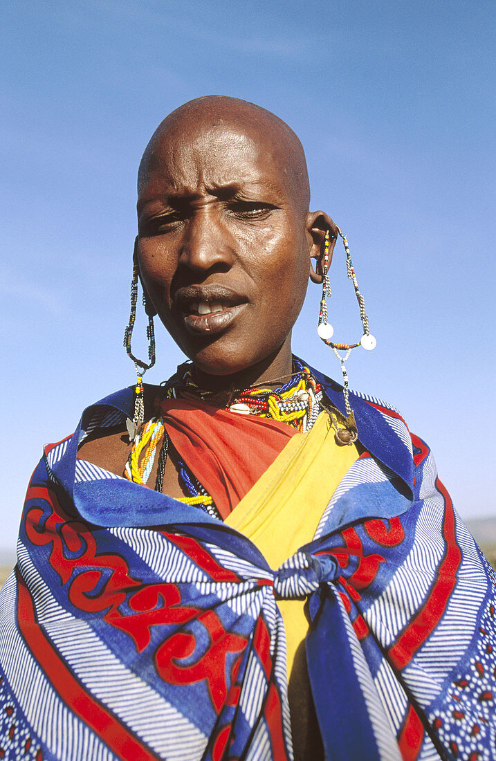 Masai woman. Kenya - Tanzania