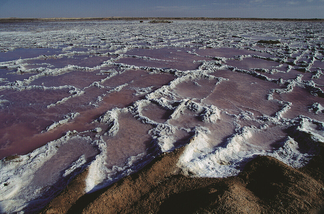 Salt pans at Namib desert. Namibia