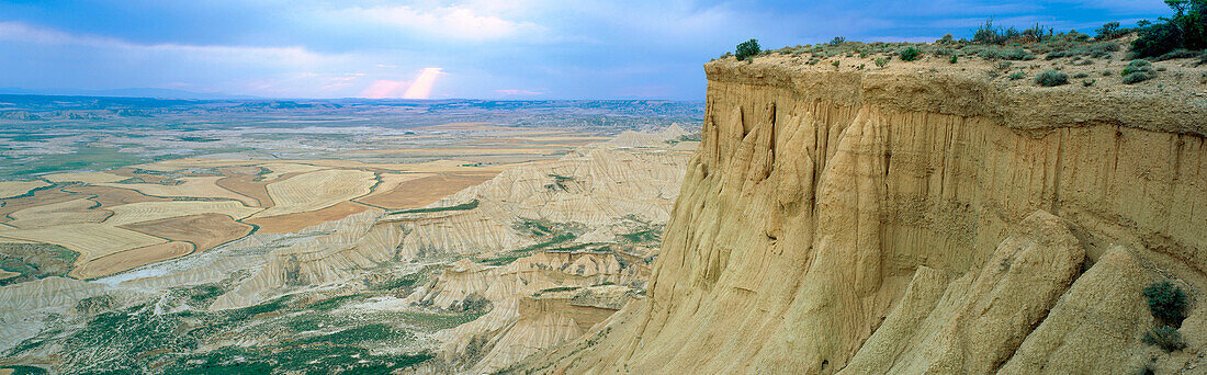 Sunset lights. Las Bardenas Reales. Navarra. Spain