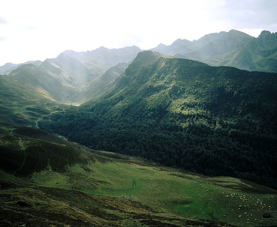 Lake Isaby. Hautacam. Bigorre. Midi Pyrenees. France