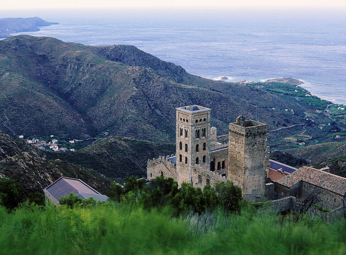Monastery of Sant Pere de Rodes in Cap de Creus. Alt Emporda. Girona province. Catalonia. Spain