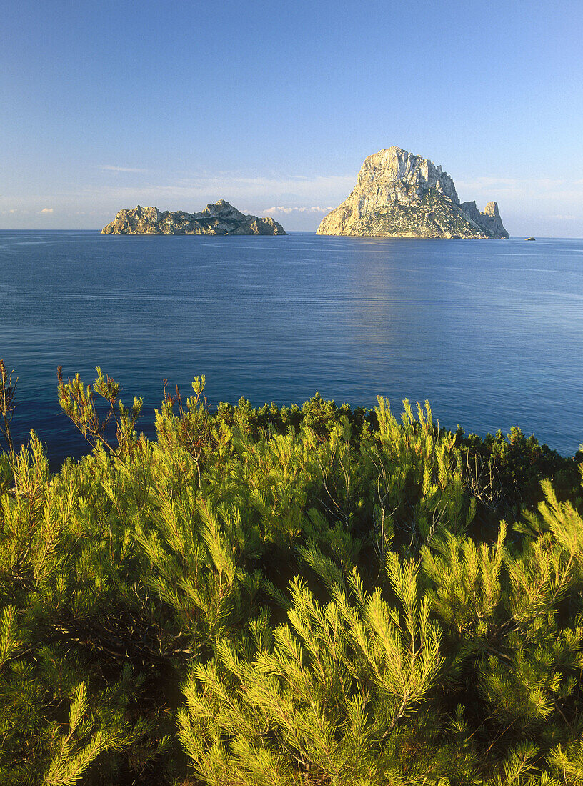 Es Vedrà and Vedranell. Ibiza. Balearic Islands. Spain.