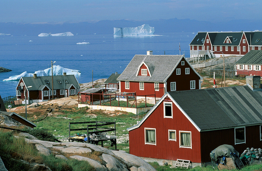 Jakobshavn (Ilulissat, Inuit town). Greenland