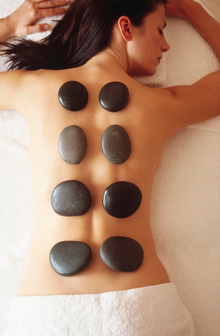 hot stone therapy