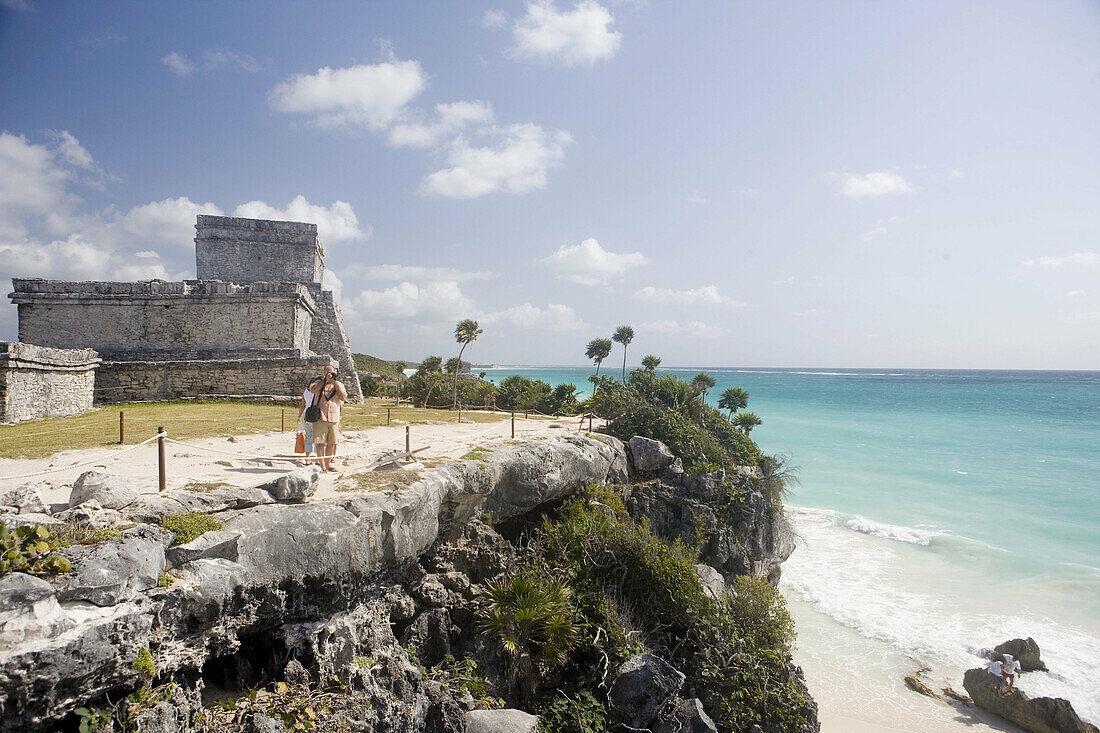 Ruinen von Tulum. Quintana Roo. Halbinsel Yucatan. Mexiko.