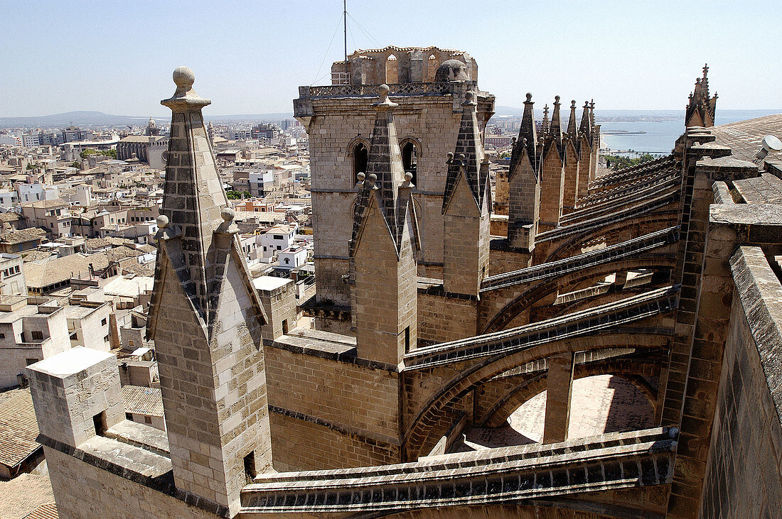 Gothic cathedral. Palma de Mallorca. Majorca, Balearic Islands. Spain