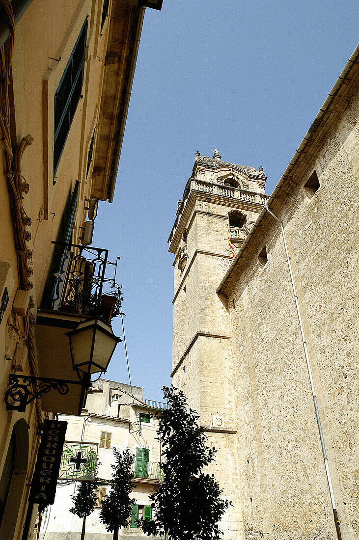 Bunyola church. Majorca. Balearic Islands. Spain
