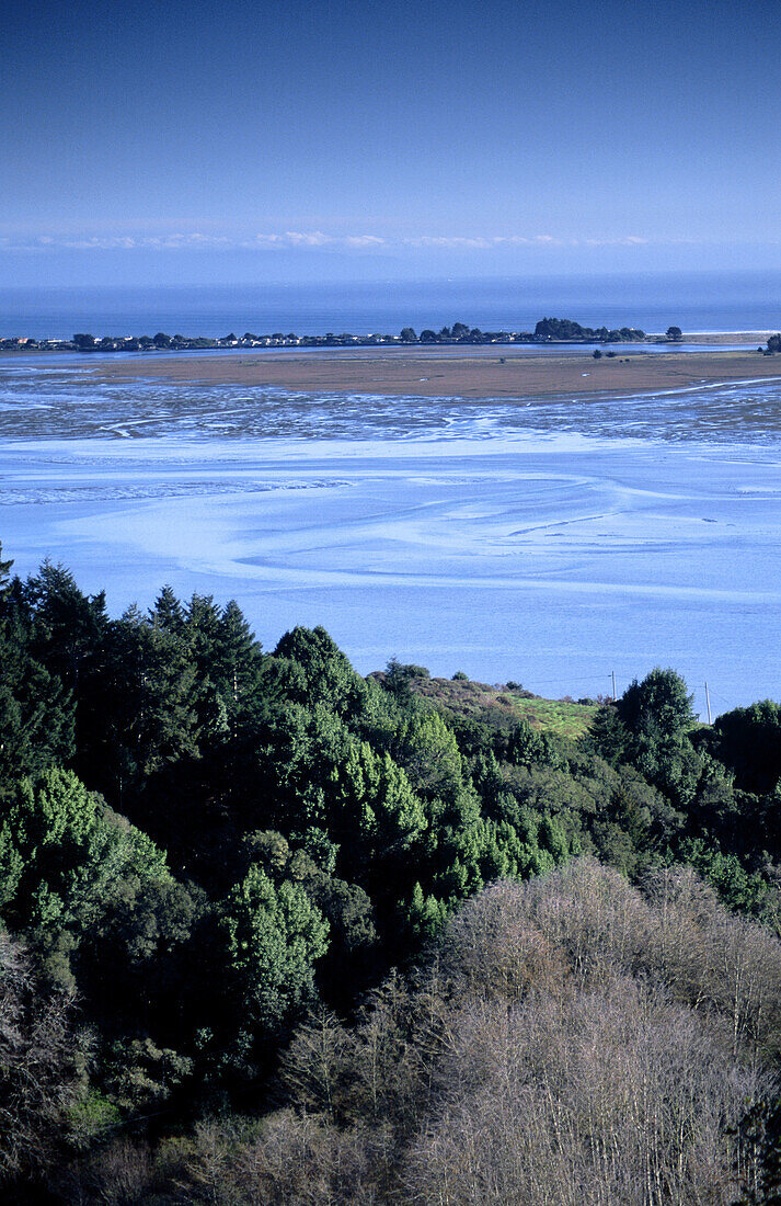 Bolinas Lagoon in California, USA