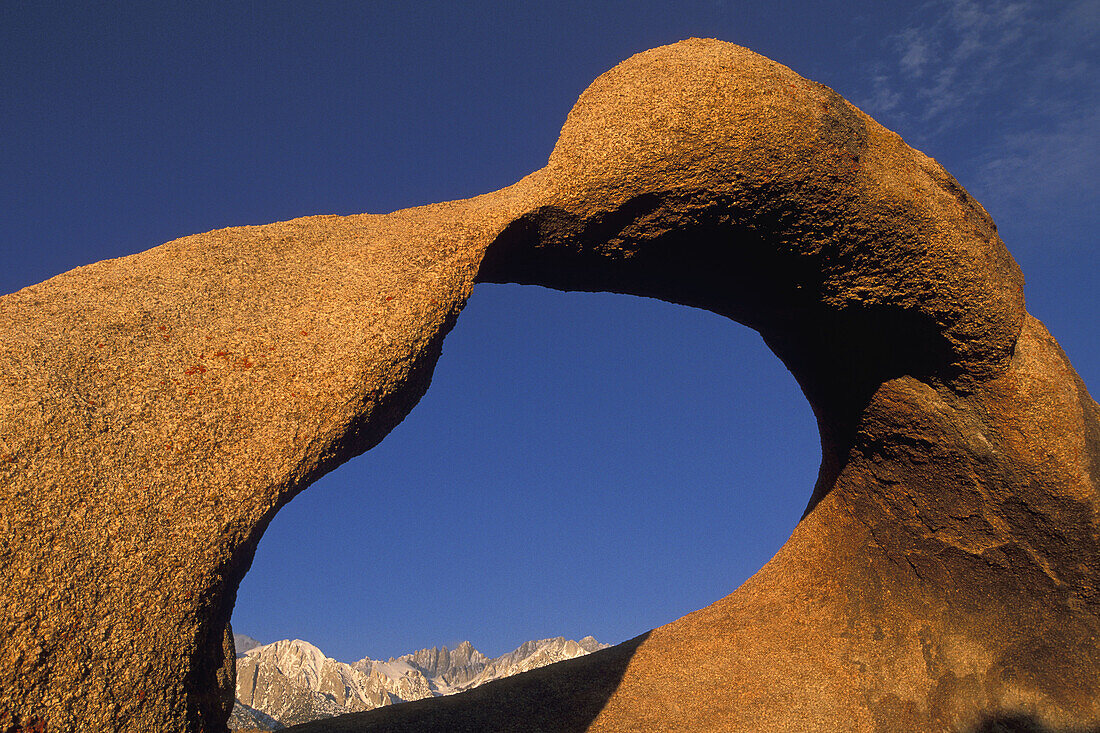 Rock arch at sunrise in the Alabama Hills, near Lone Pine, Eastern Sierra, California Rock arch at sunrise in the Alabama Hills, near Lone Pine, Eastern Sierra, California