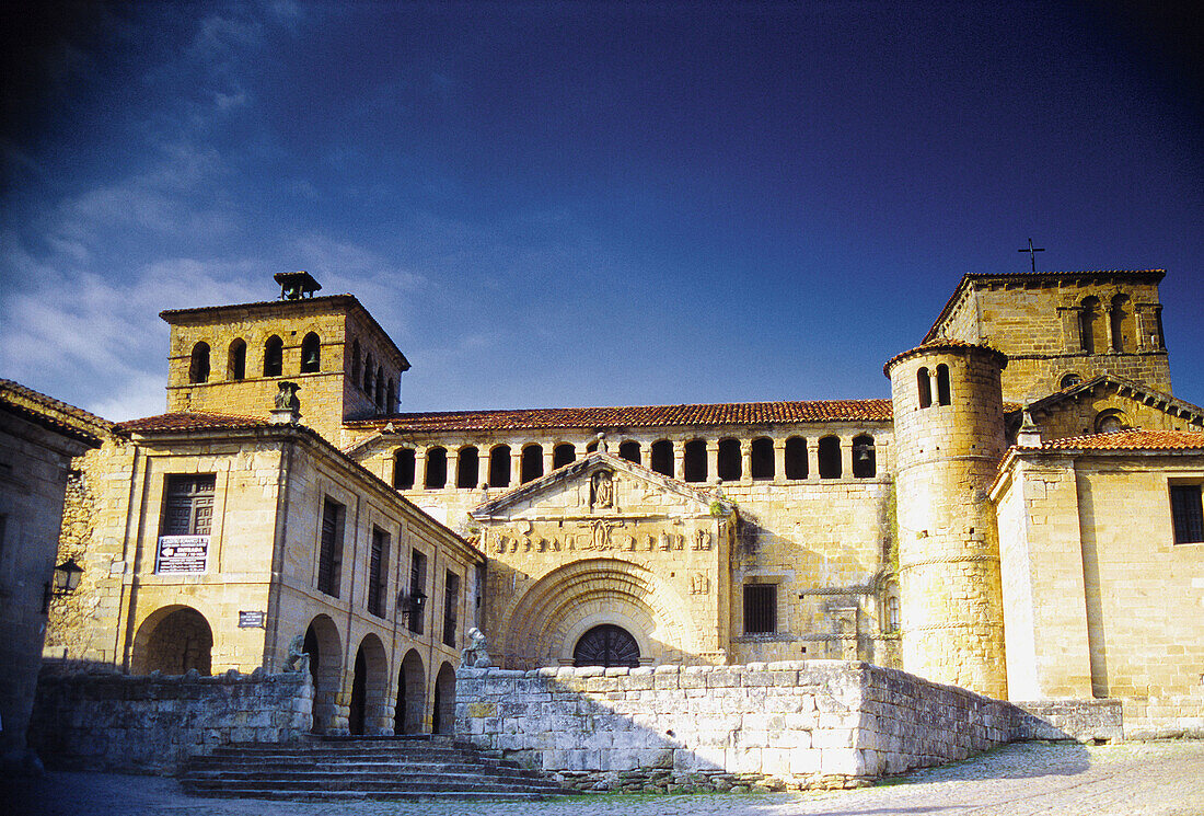 Romanesque collegiate church. Santillana del Mar. Cantabria, Spain