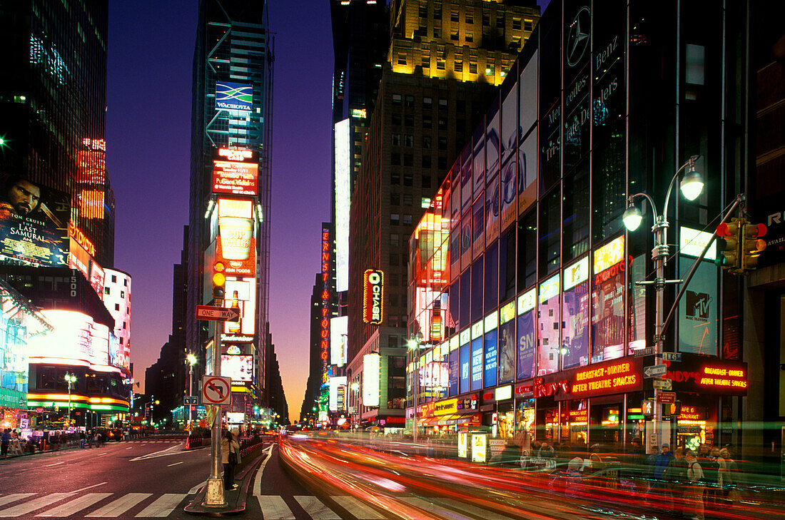 Street scene, Times square, Mid-town, Manhattan, New York, USA.
