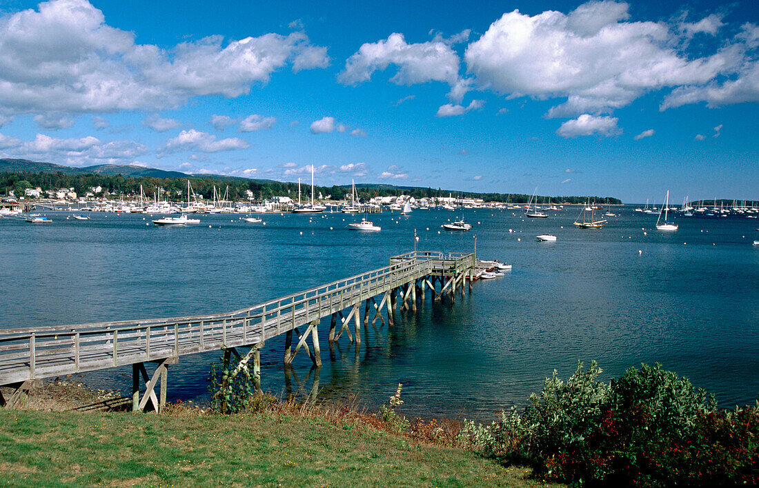 Southwest Harbor in Mount Dersert Island. Maine. USA