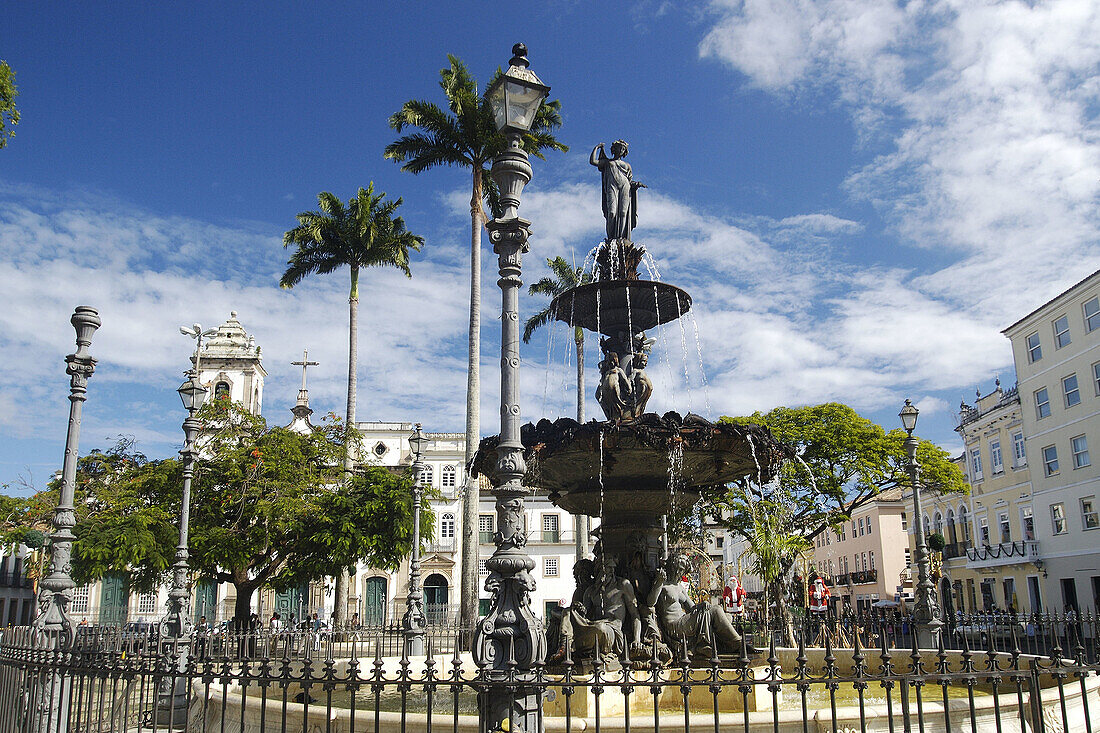 16 de Novembro Square at historic Pelourinho district, Salvador. Bahia, Brazil