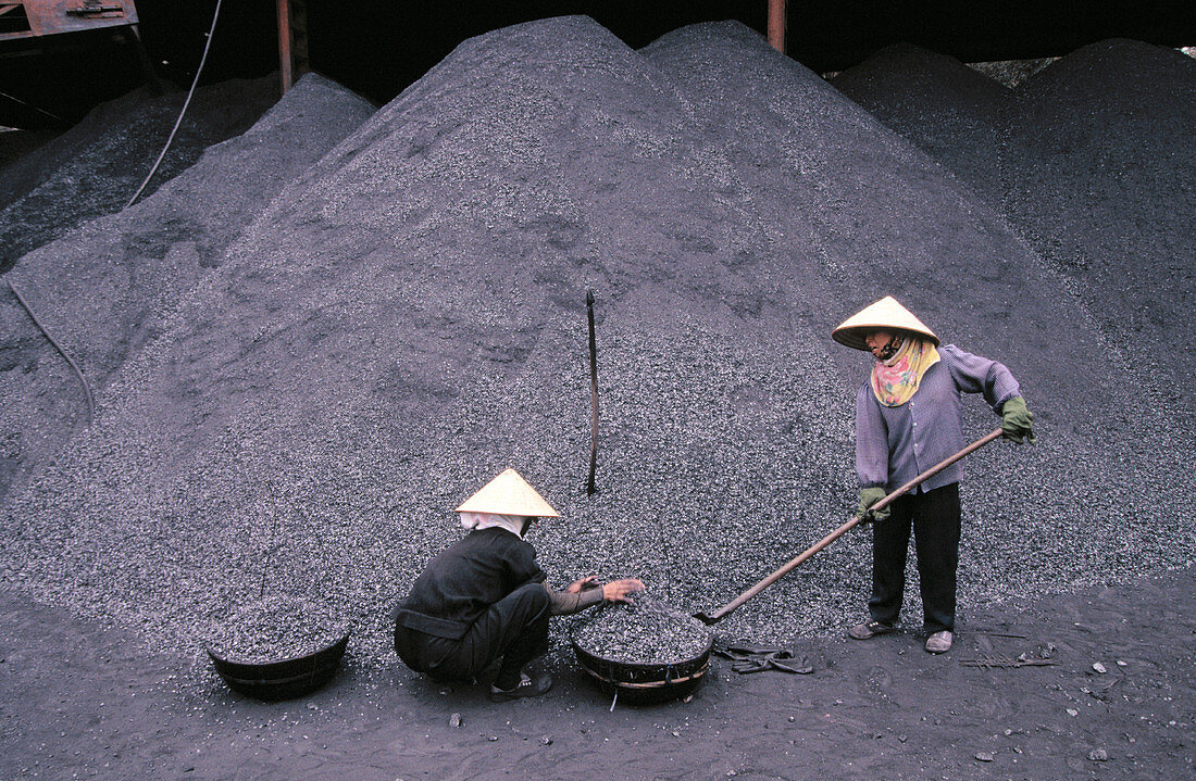 Coal mine. Halong Bay. North Vietnam