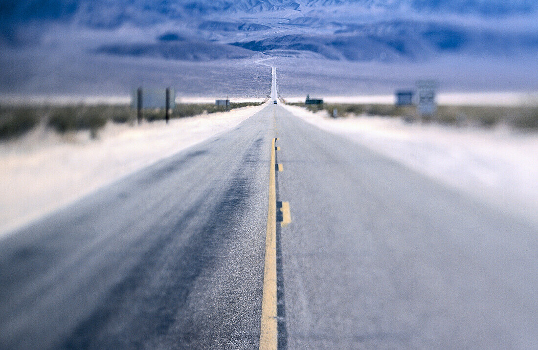 Highway 190. Death Valley NP. California. USA.