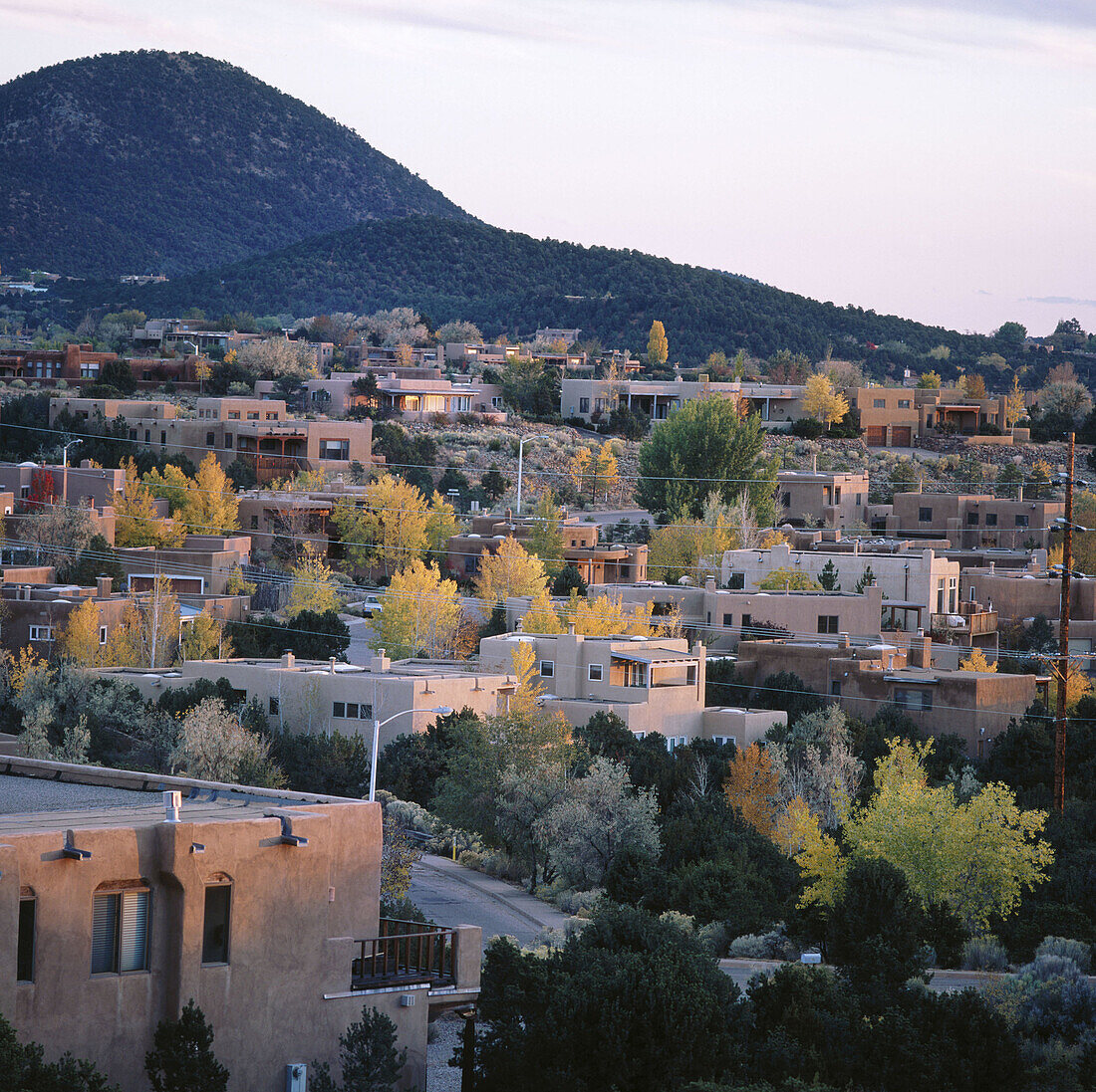 View of Santa Fe. New Mexico, USA