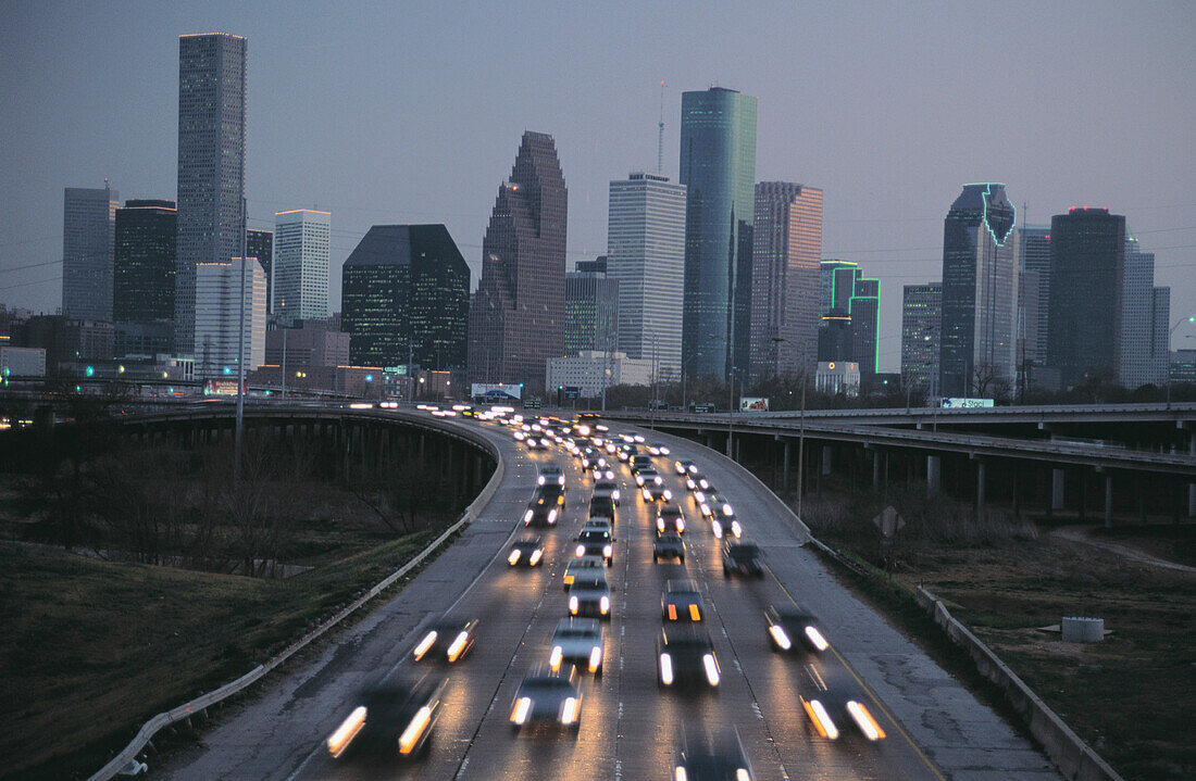 I-45 commuter traffic. Houston. USA