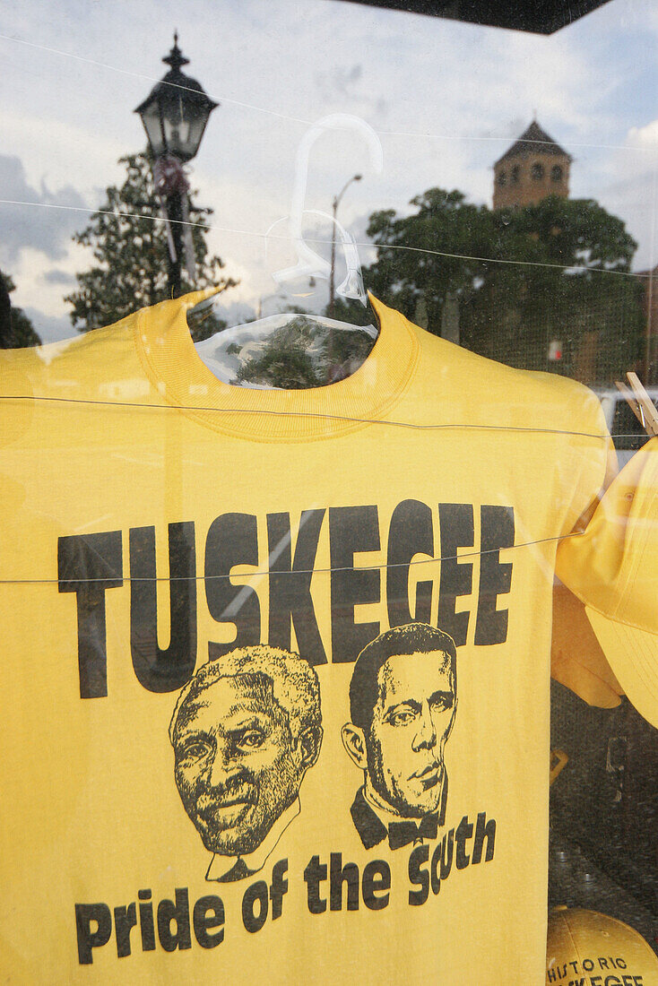 Souvenir tee shirt. Tuskegee. Alabama. USA.