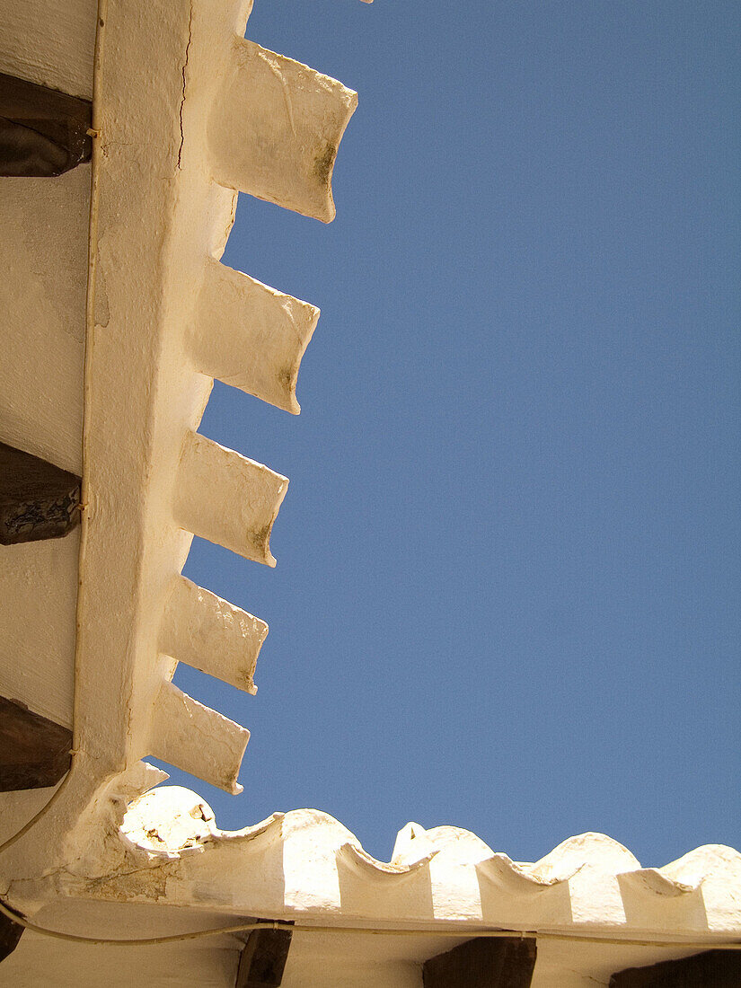 Mediterranean traditional architecture of the fishing town of Binibeca. Binibequer. Minorca. Balearic Islands. Spain.