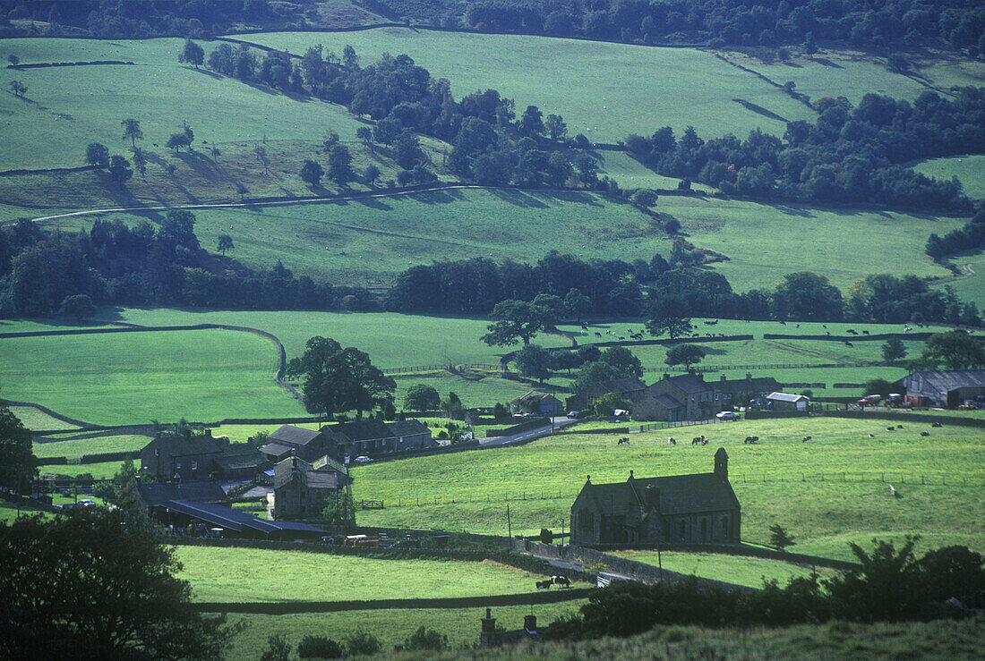 Scenic riverdale, Yorkshire, England, UK