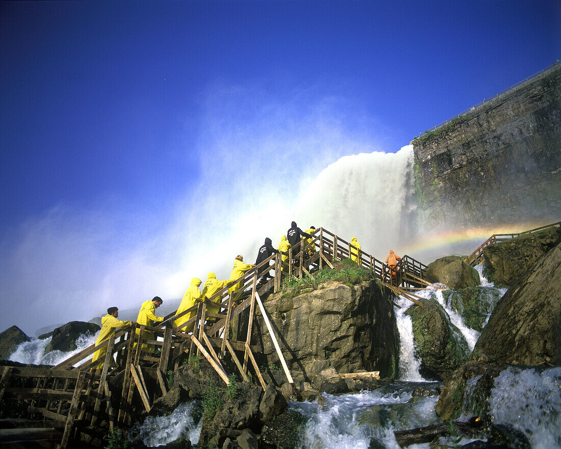 Cave of the winds, American waterfalls, Niagara.New York, USA.