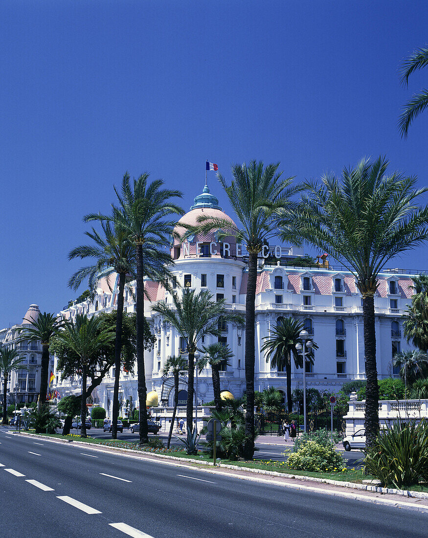 Negresco hotel, Promenade des anglais, Nice, Coted azur, Riviera, France.