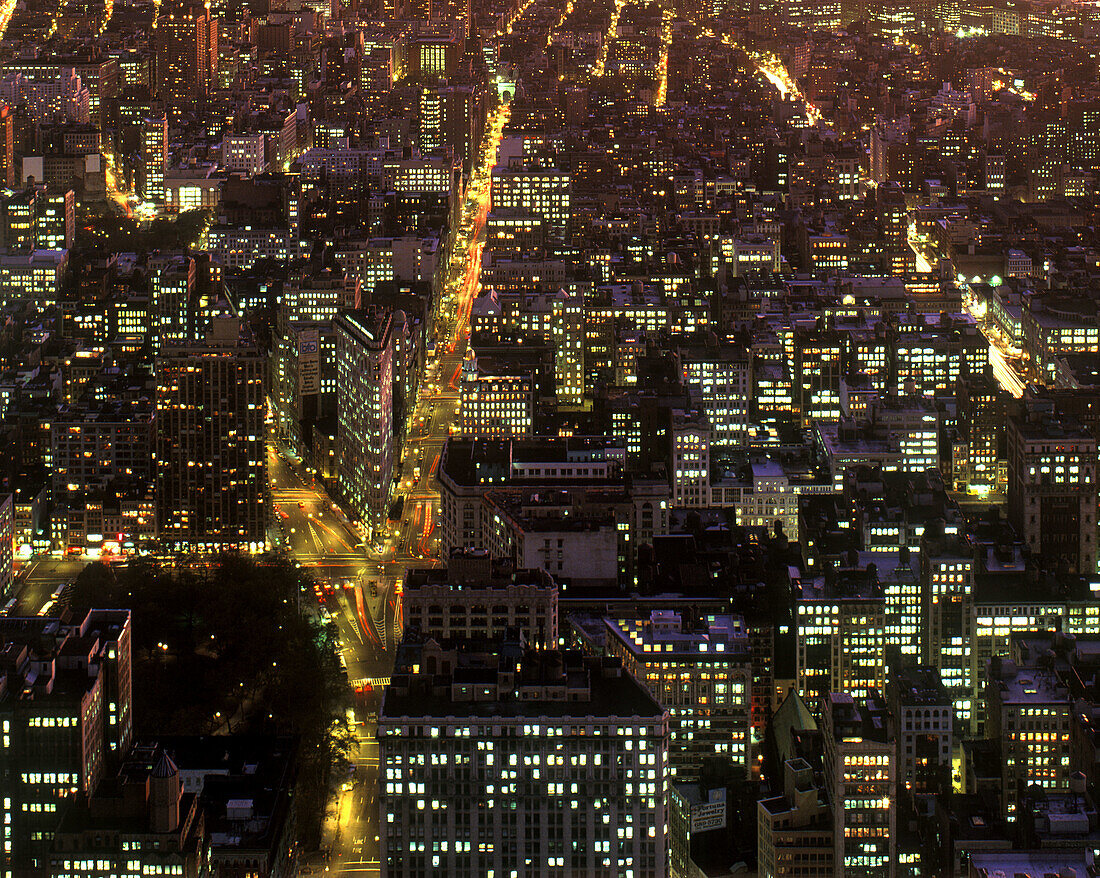Twin towers, Downtown skyline, Manhattan, New york, USA.
