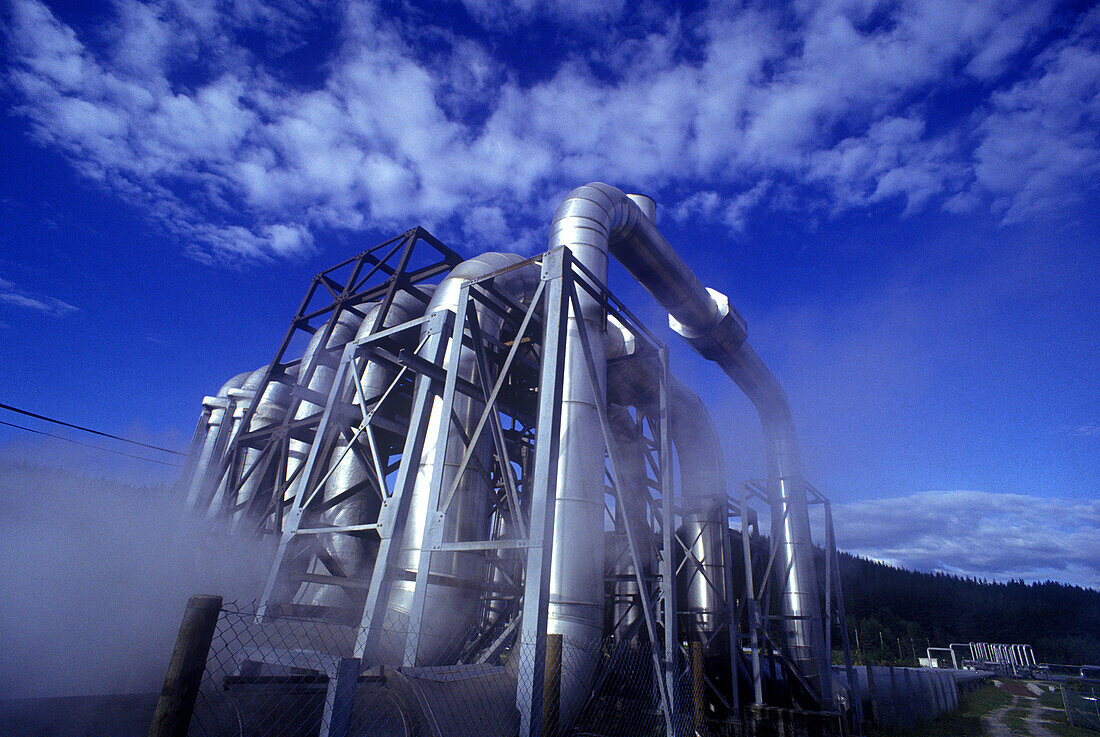 Great geothermalborefield, Wairakei, New zealand.