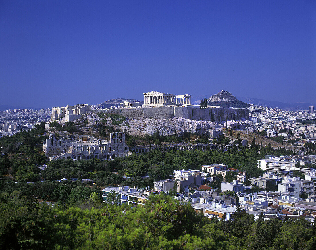 Acropolis, Athens skyline, Greece.