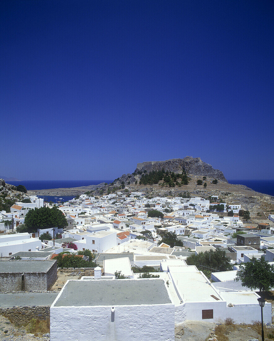 Castle ruins, Lindos, Rhodes, Greece.